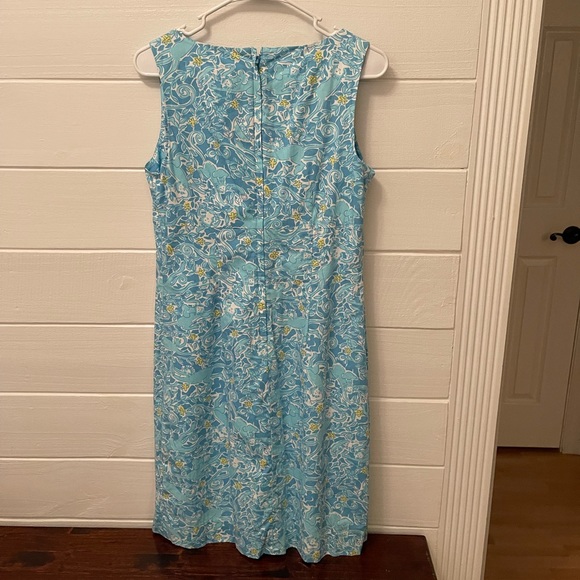 Lilly Pulitzer Kiss the Cook Blue dress Size 8 - Picture 2 of 9